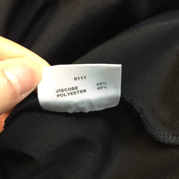 New! Stage of Playlord Dress Sz 1 US 6/S Womans Navy Black Lace 3/4 Bell Sleeve - Picture 7 of 14